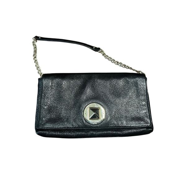 Kate Spade Keira Newbury Lane black saffiano leather clutch - Picture 1 of 5